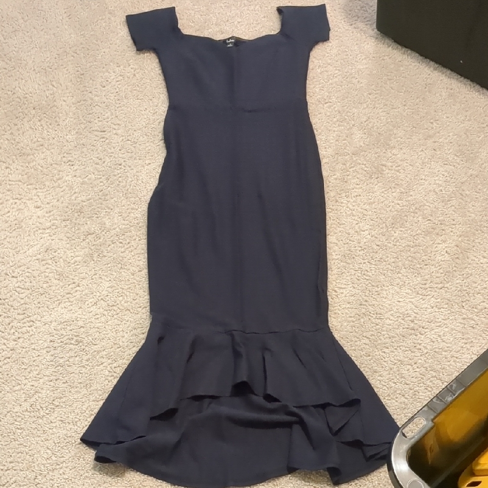 Lulu's Elegant Black High Low Dress